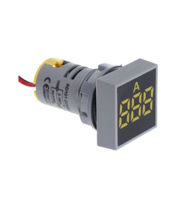 Picture of Digital Ammeter 22MM 0-100A Current Meter Indicator Led Lamp Square Signal Light